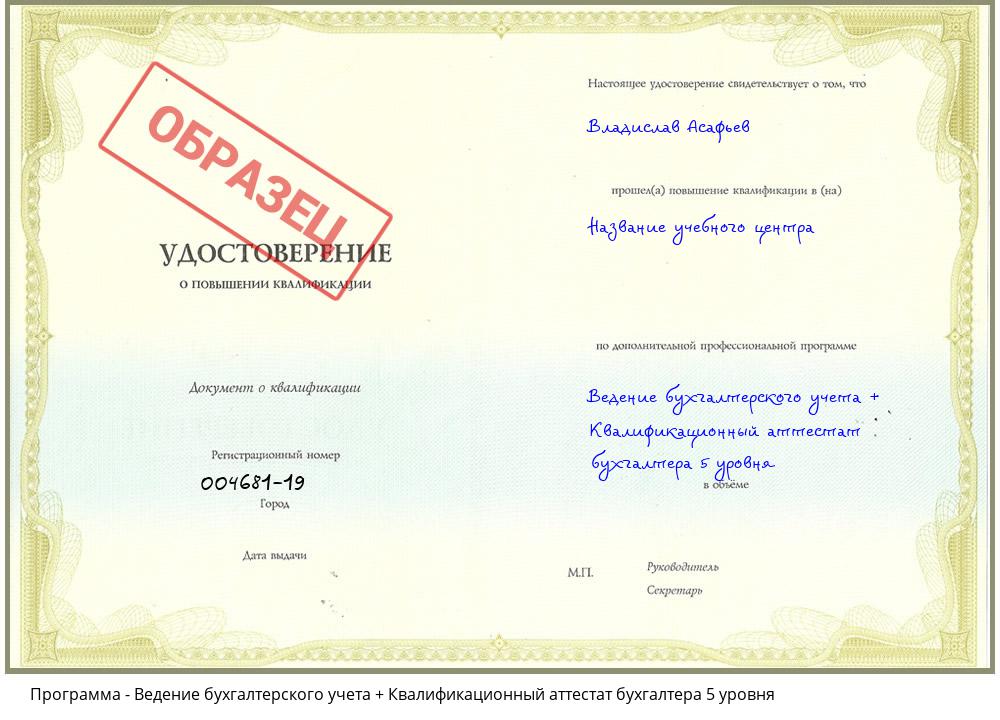 Ведение бухгалтерского учета + Квалификационный аттестат бухгалтера 5 уровня Рыбинск